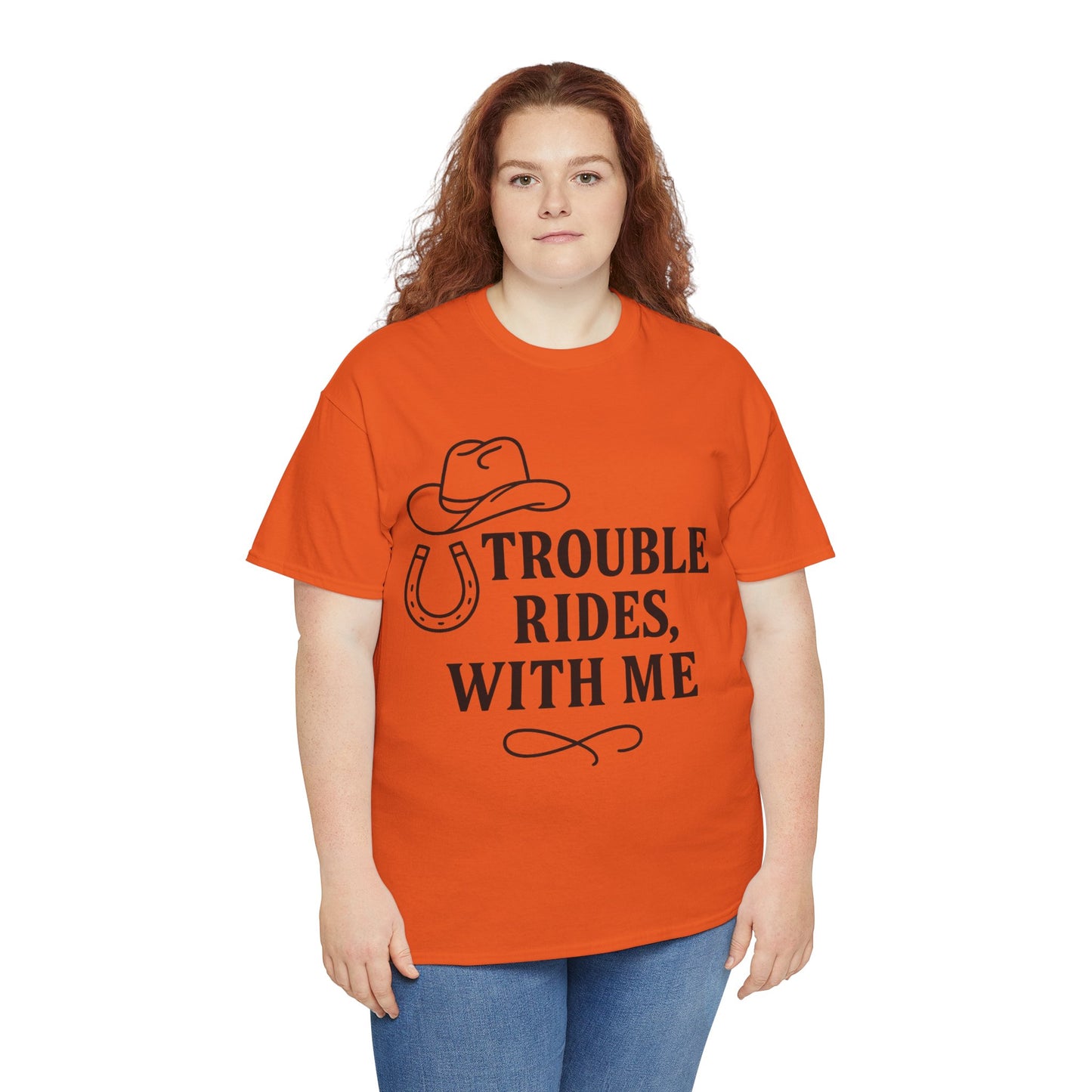 Trouble Rides With Me Tee
